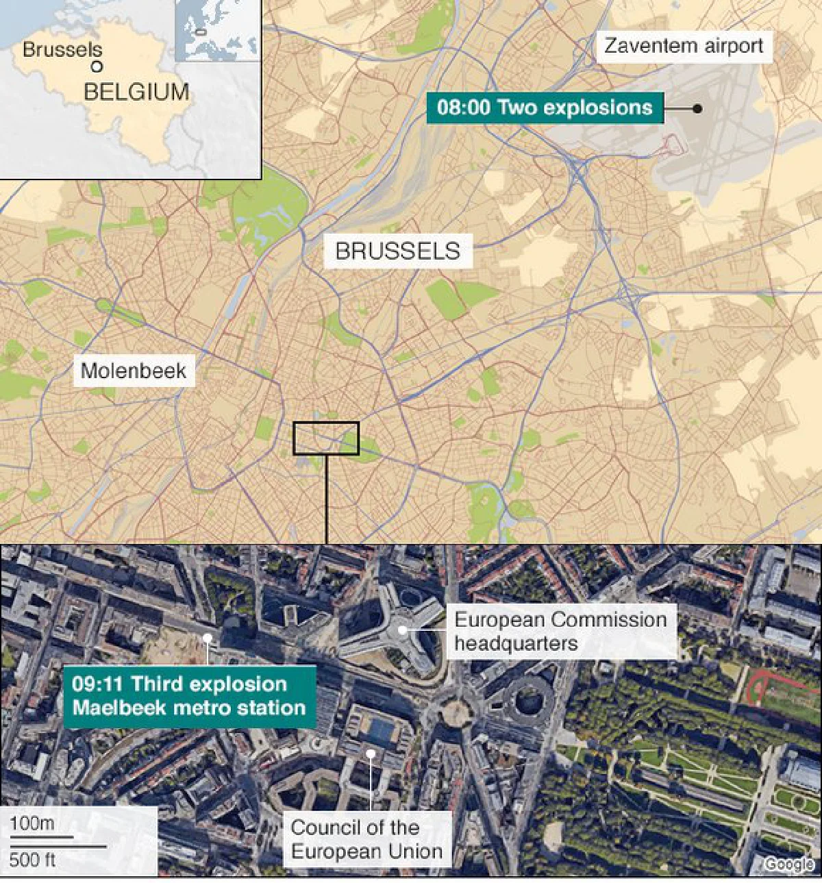 Suicide bombers identified as Brussels death toll passes 30 (Updated Wed)