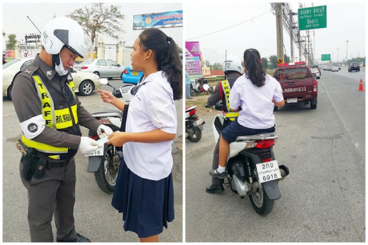 ชื่นชมตำรวจคลองหลวงอาสาไปส่งนักเรียนมาสอบผิดที่ ชื่นชมตำรวจคลองหลวงอาสาไปส่งนักเรียนมาสอบผิดที่