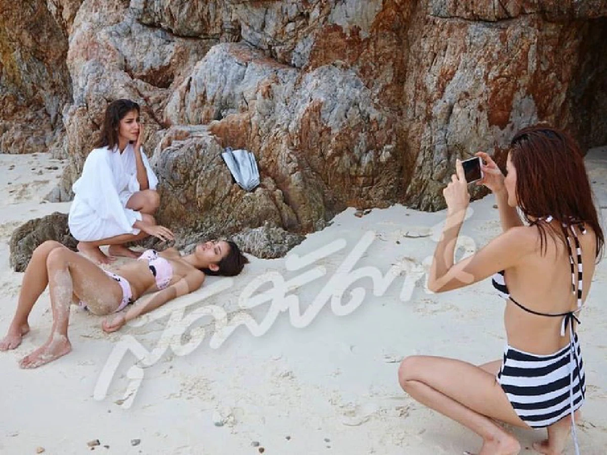 เผ็ดแซ่บคูณสาม! ติช่า จีน่า กวาง แท็กทีมอวดหุ่นเซ็กซี่ท้าลมร้อน