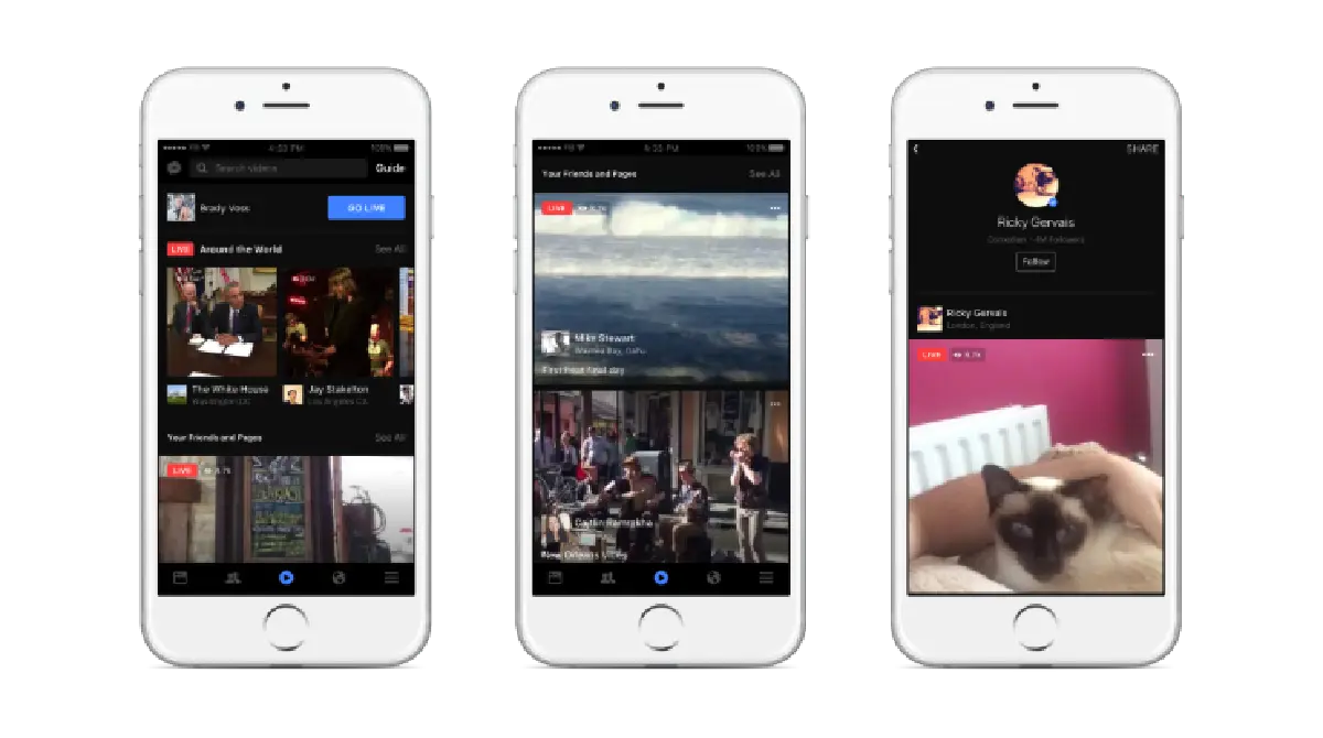 'เฟซบุ๊ก'เพิ่มฟีเจอร์ถ่ายทอดสดชุดใหญ่ (คลิป)