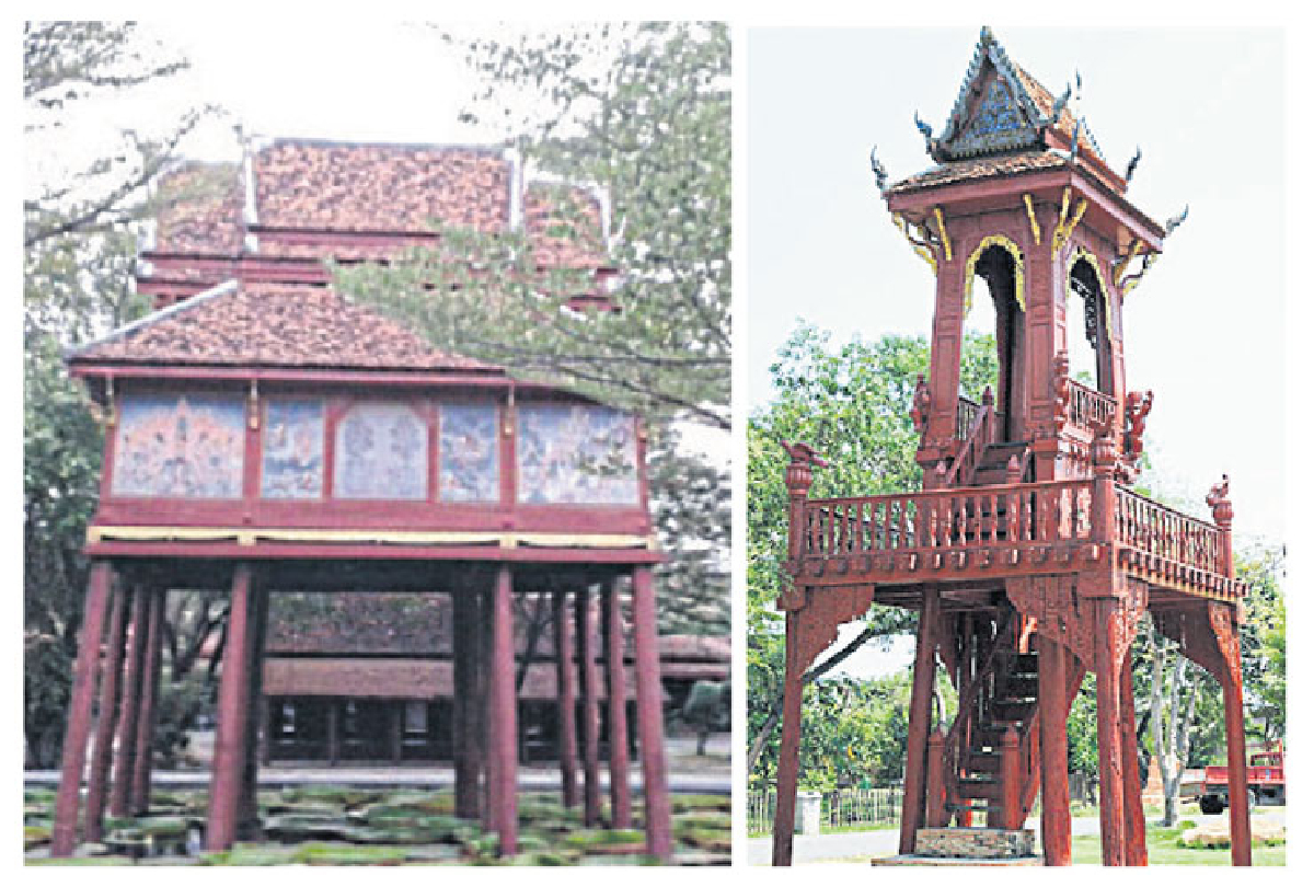 หอไตร และหอระฆัง ที่เมืองโบราณ หอไตร และหอระฆัง ที่เมืองโบราณ