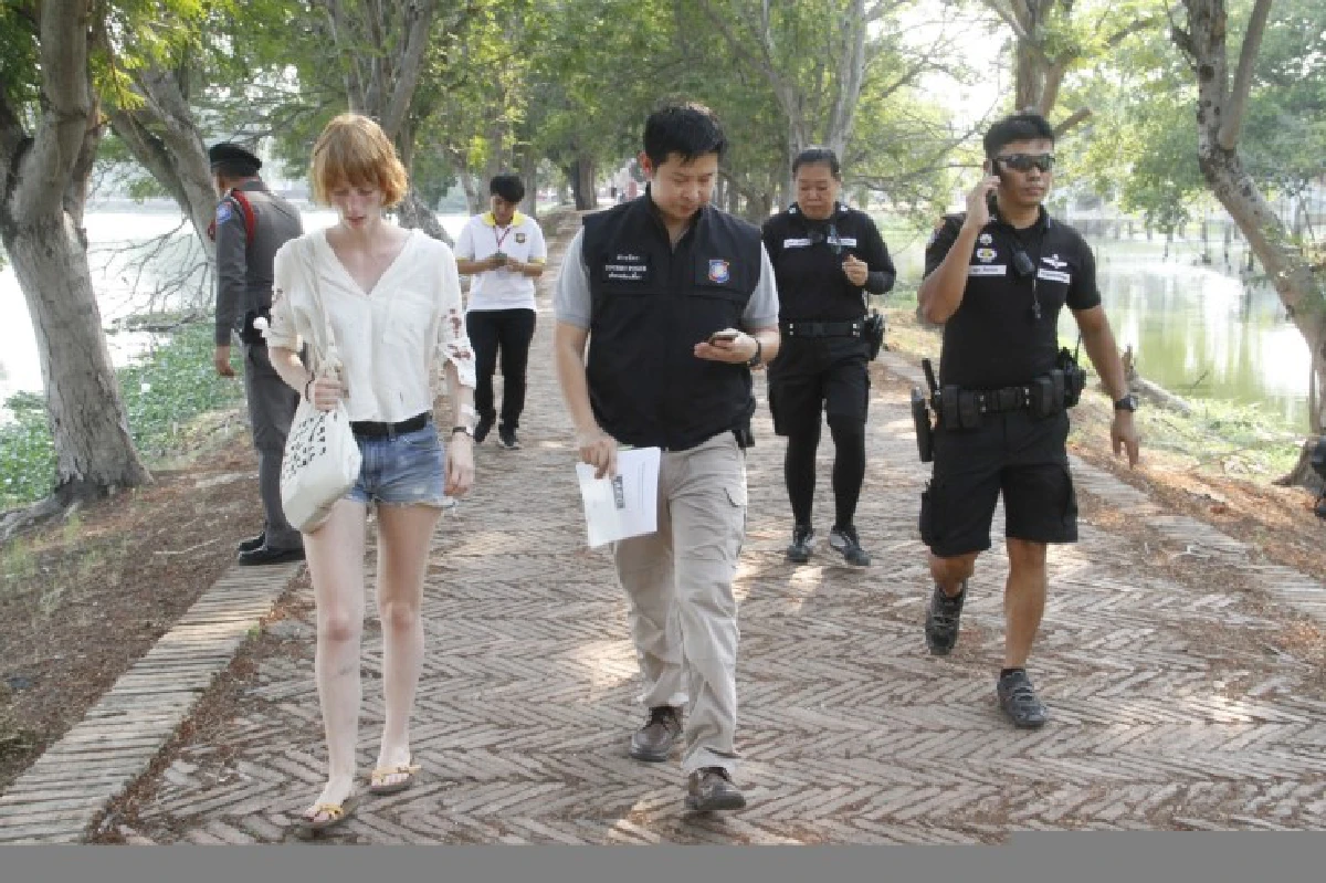 โจรหวังชิงทรัพย์ทำร้ายสาวเยอรมันบาดเจ็บที่อยุธยา