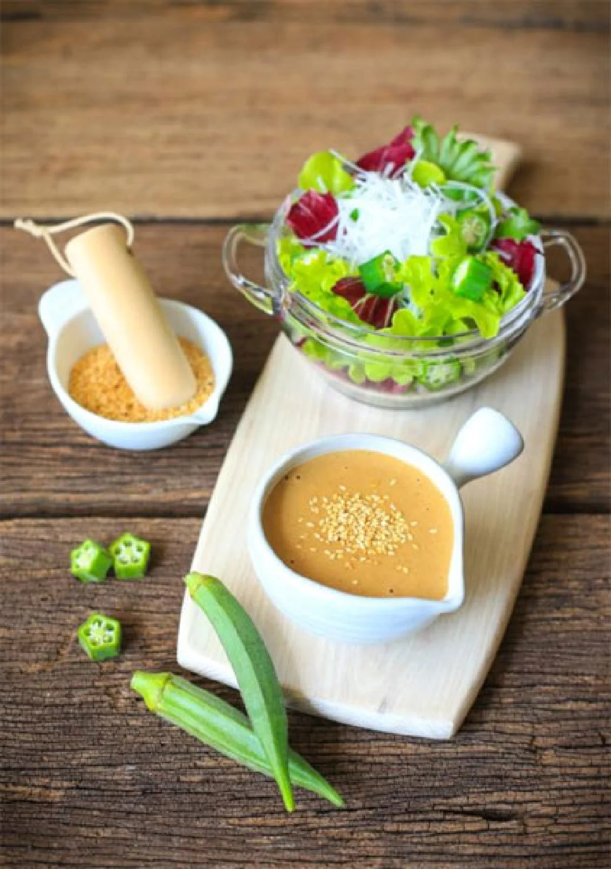 A Well Dressed Bowl Sesame Miso Dressing สูตรน้ำสลัดงาขาวไข่แดงมิโซะ  หอมกลิ่นเสน่ห์เฉพาะตัว