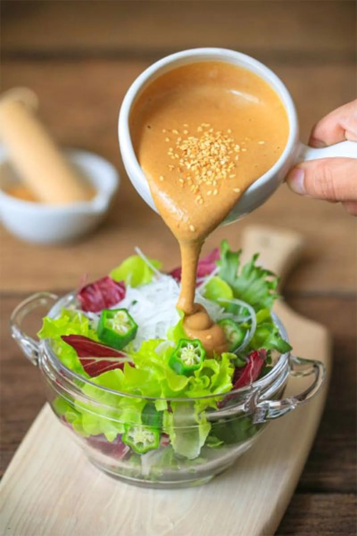 A Well Dressed Bowl Sesame Miso Dressing สูตรน้ำสลัดงาขาวไข่แดงมิโซะ  หอมกลิ่นเสน่ห์เฉพาะตัว