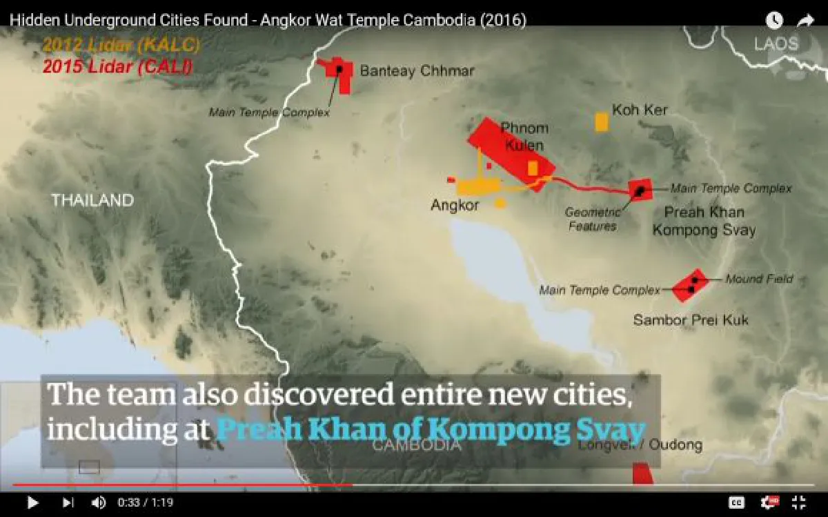 Ancient urban networks around Angkor Wat discovered