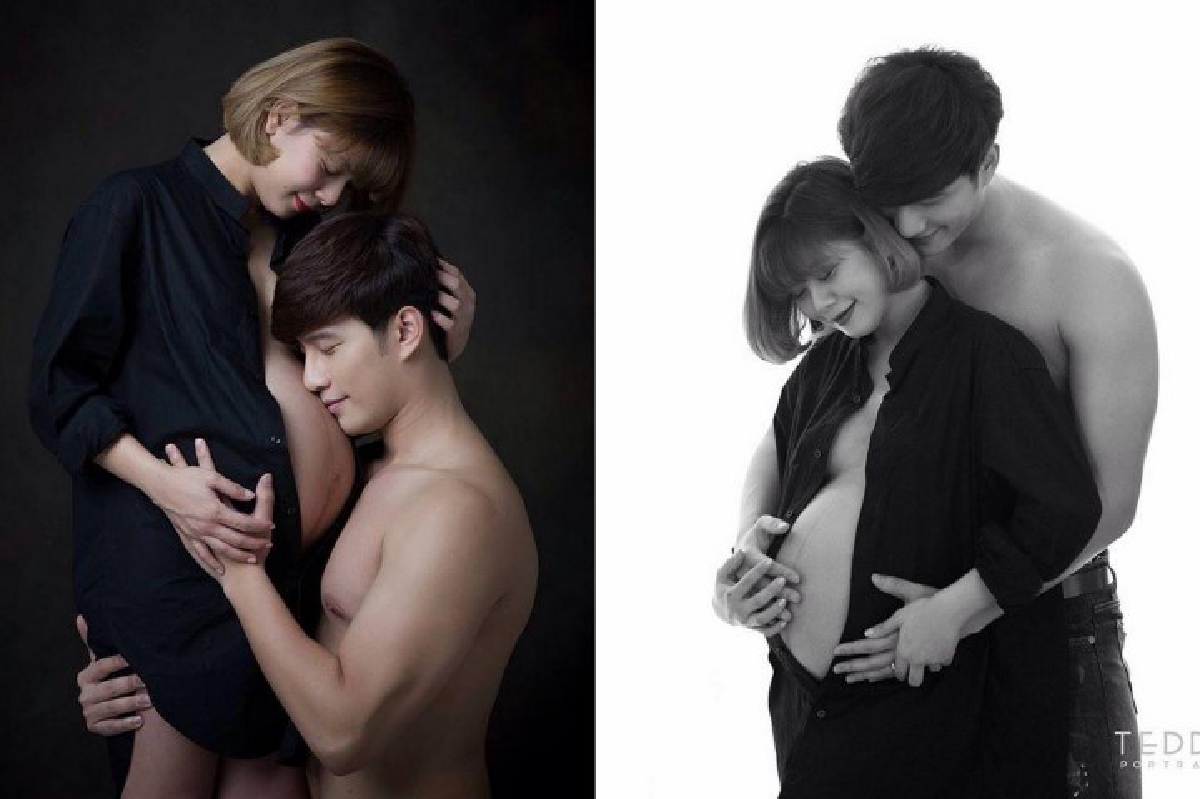บี้ บรรจงจูบท้อง กุ๊บกิ๊บ ถ่ายภาพครอบครัวก่อนคลอด บี้ บรรจงจูบท้อง กุ๊บกิ๊บ ถ่ายภาพครอบครัวก่อนคลอด