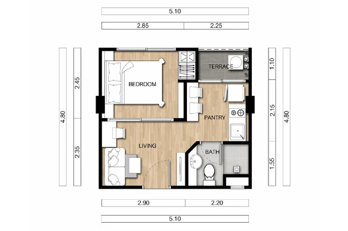ฟีล คอนโด ปิ่นเกล้า-จรัญฯ 59 FEEL CONDOMINIUM PINKLAO-CHARAN 59