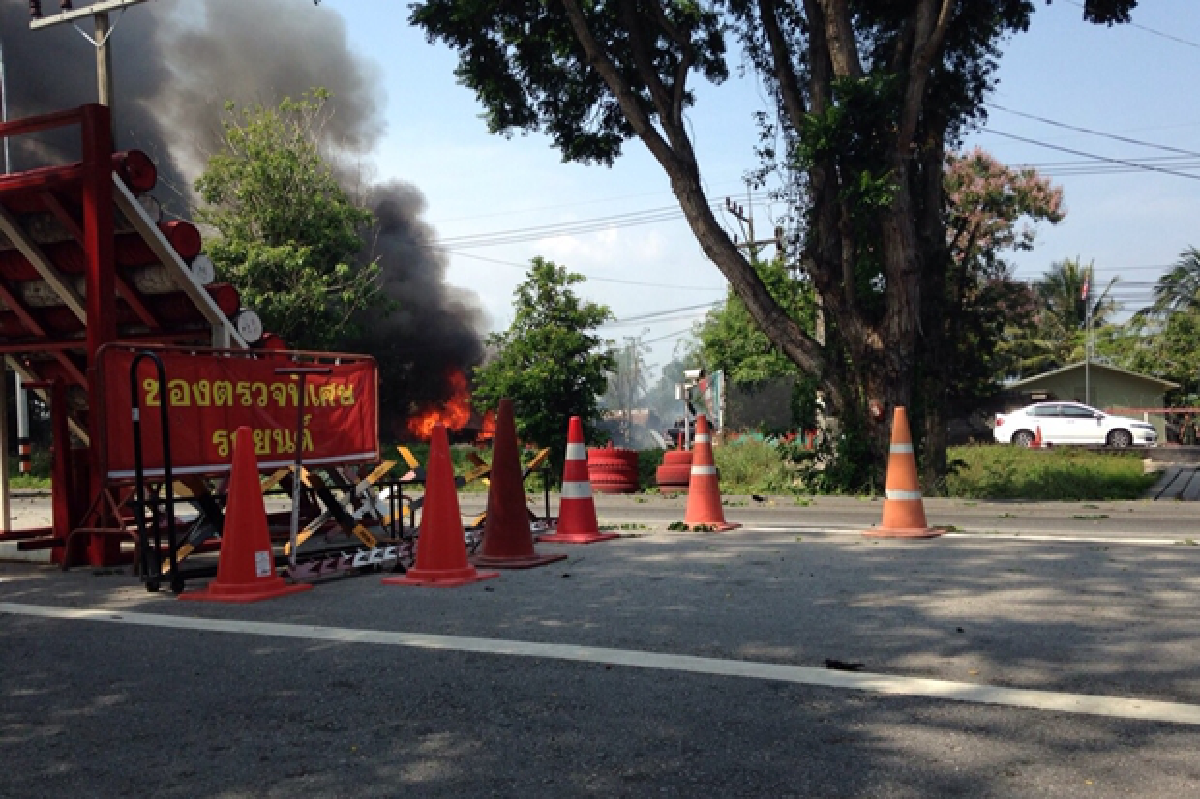 คนร้ายถล่มที่ว่าการอ.บันนังสตาโดนชาวบ้านดับ1เจ็บ3