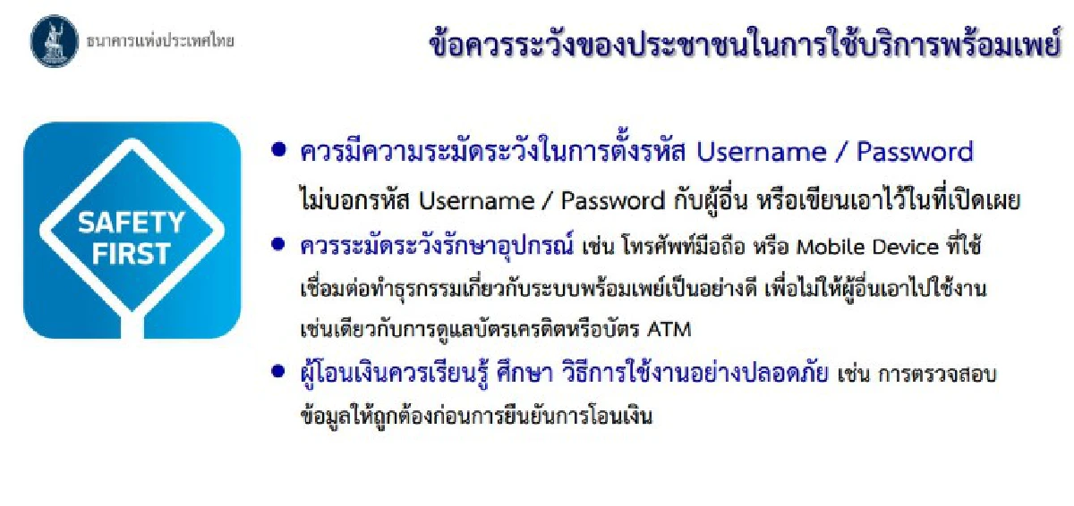 ไขข้อข้องใจ "พร้อมเพย์" ค่าธรรมเนียมถูก-เพิ่มความสะดวก-ปลอดภัยกว่าเดิม
