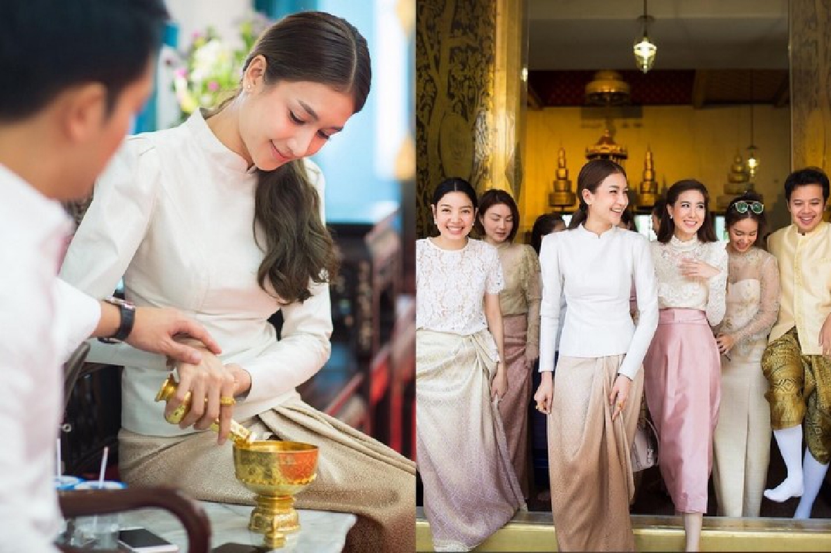 นึกว่างานหมั้น! เนย โชติกา แต่งชุดไทยเข้าวัดทำบุญวันเกิด นึกว่างานหมั้น! เนย โชติกา แต่งชุดไทยเข้าวัดทำบุญวันเกิด