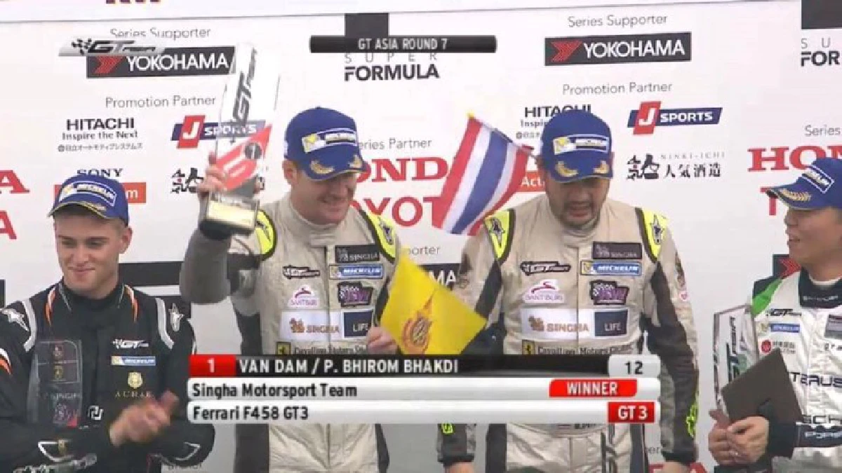 "ต๊อด ปิติ" คว้าแชมป์ GT ASIA 2016 ที่ญี่ปุ่น