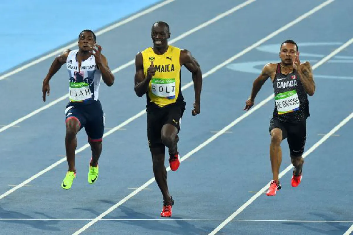 Olympics 100m: First gold medal in three Olympics: 2008, 2012, 2016