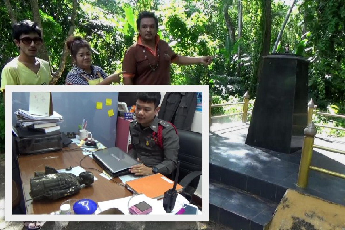 คนร้ายทุบอนุสาวรีย์อดีตเจ้าเมืองตรังเสียหาย คนร้ายทุบอนุสาวรีย์อดีตเจ้าเมืองตรังเสียหาย