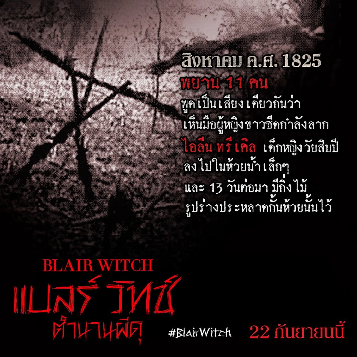 เปิดตำนานแม่มดแบลร์แห่งป่าอาถรรพ์ เรื่องเล่าสยอง หรือ ของจริง?