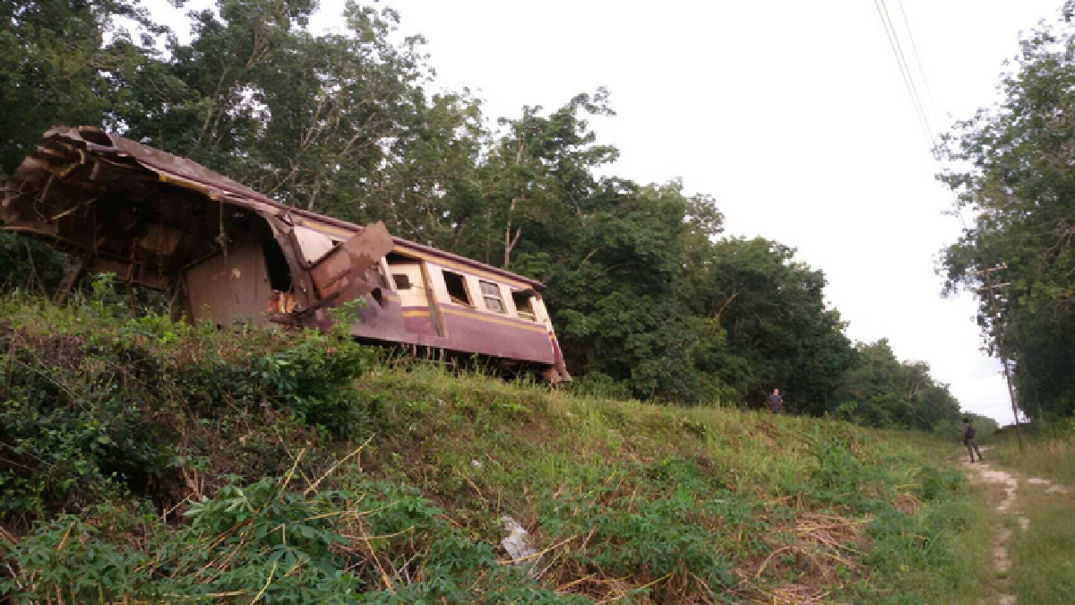 คนร้ายลอบวางบึ้มรถไฟที่ปัตตานีมีคนเจ็บ3ตาย1
