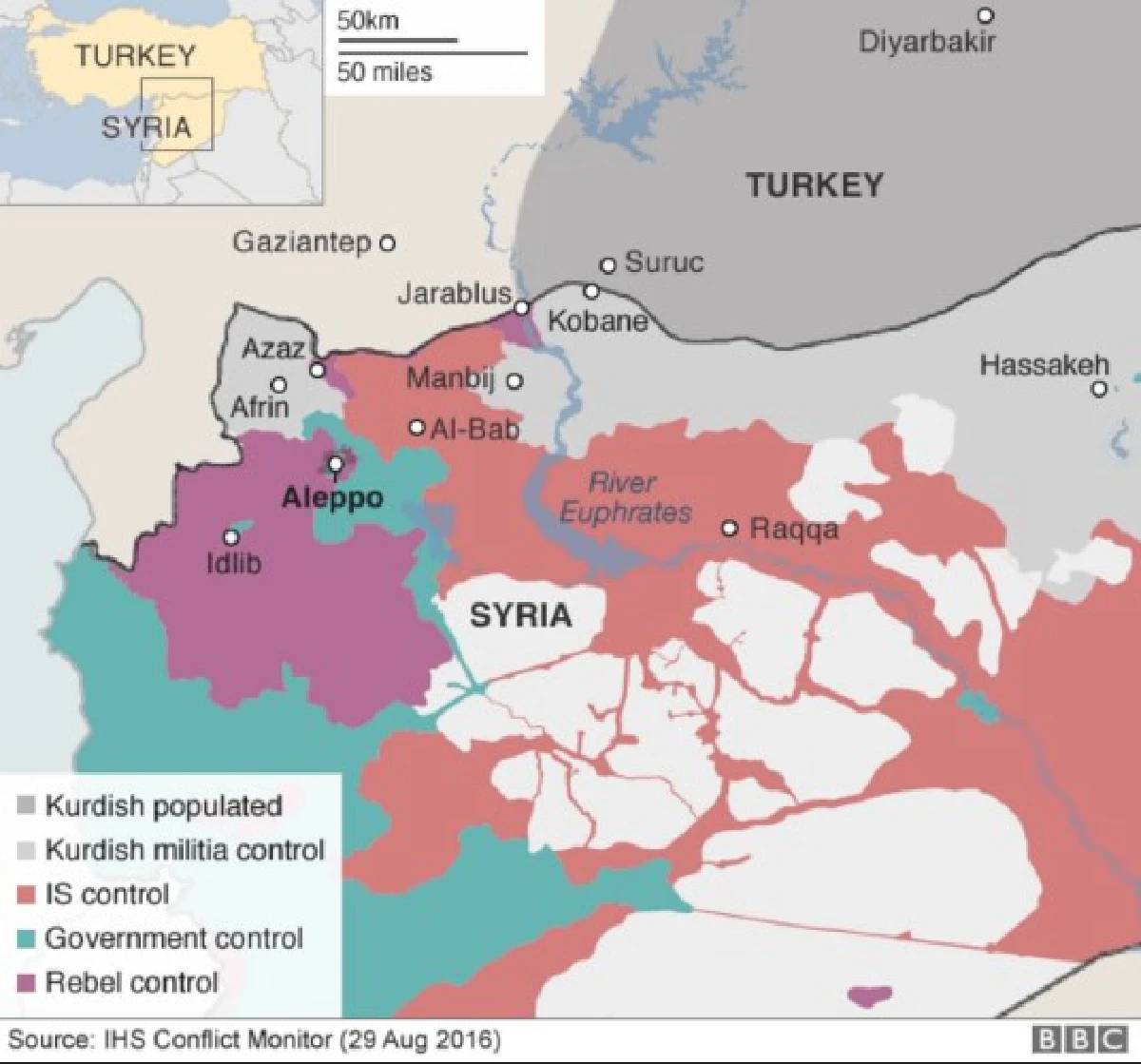 กลุ่มไอเอสถูกขับไล่ออกจากชายแดนตุรกี-ซีเรีย