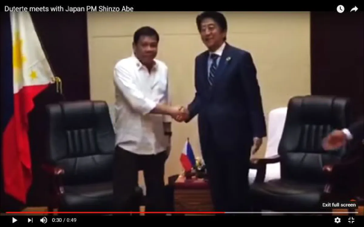 Japan's PM excited to meet Duterte after Obama meeting cancelled