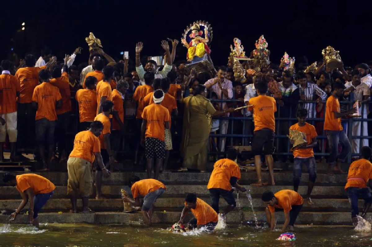 บรรยากาศเทศกาลคเณศจตุรถีในอินเดีย