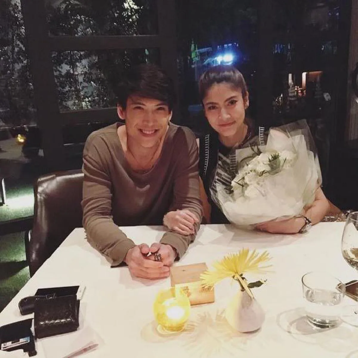 หวานนี้อีกนาน! มาร์กี้-ป๊อก ดินเนอร์ฉลองครบรอบรัก 2 ปี