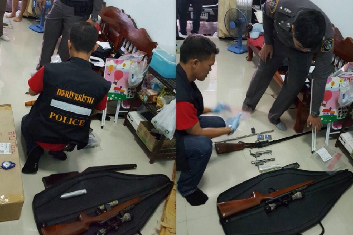 ตร.กองปราบลุยจับปืนเถื่อนขายผ่านอินเทอร์เน็ต ตร.กองปราบลุยจับปืนเถื่อนขายผ่านอินเทอร์เน็ต