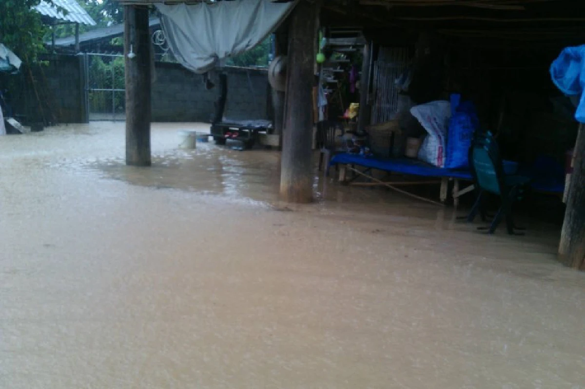 พะเยาเจอฝนหนักทำน้ำท่วม5อำเภอ