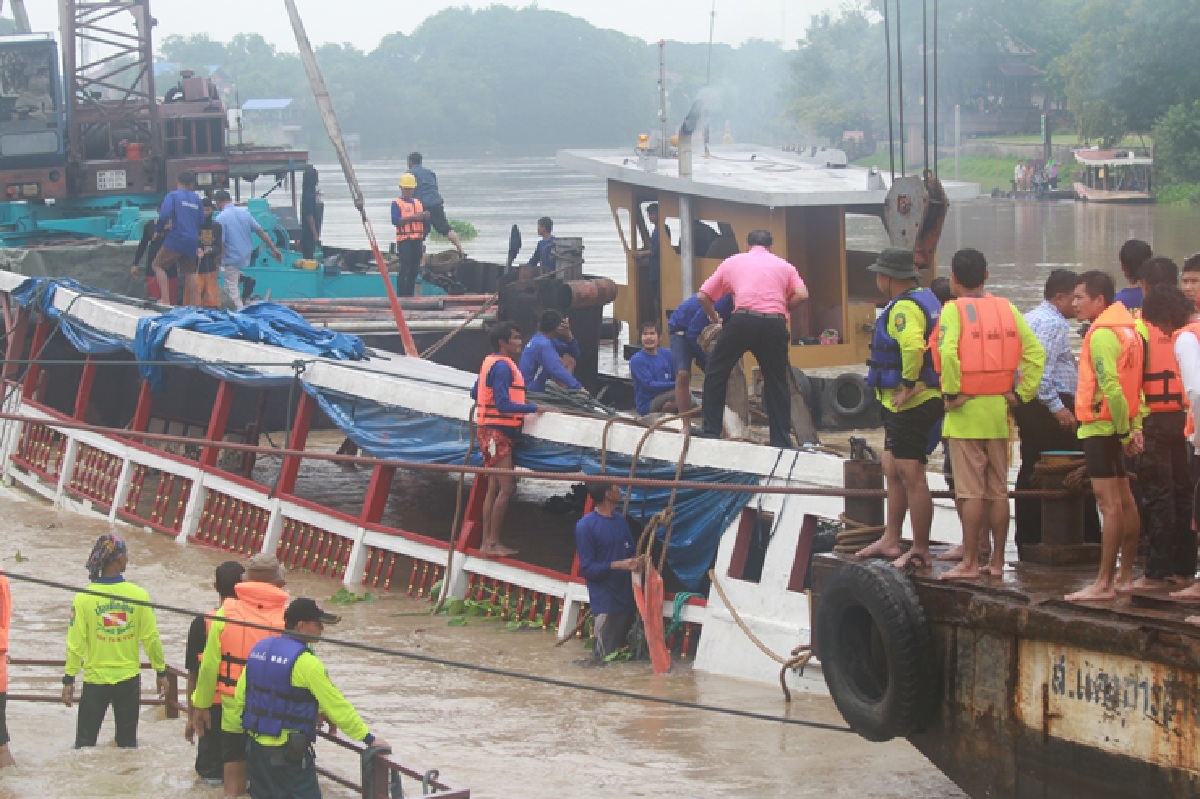 กรมเจ้าท่ากู้เรือล่มขึ้นจากเจ้าพระยาได้แล้ว