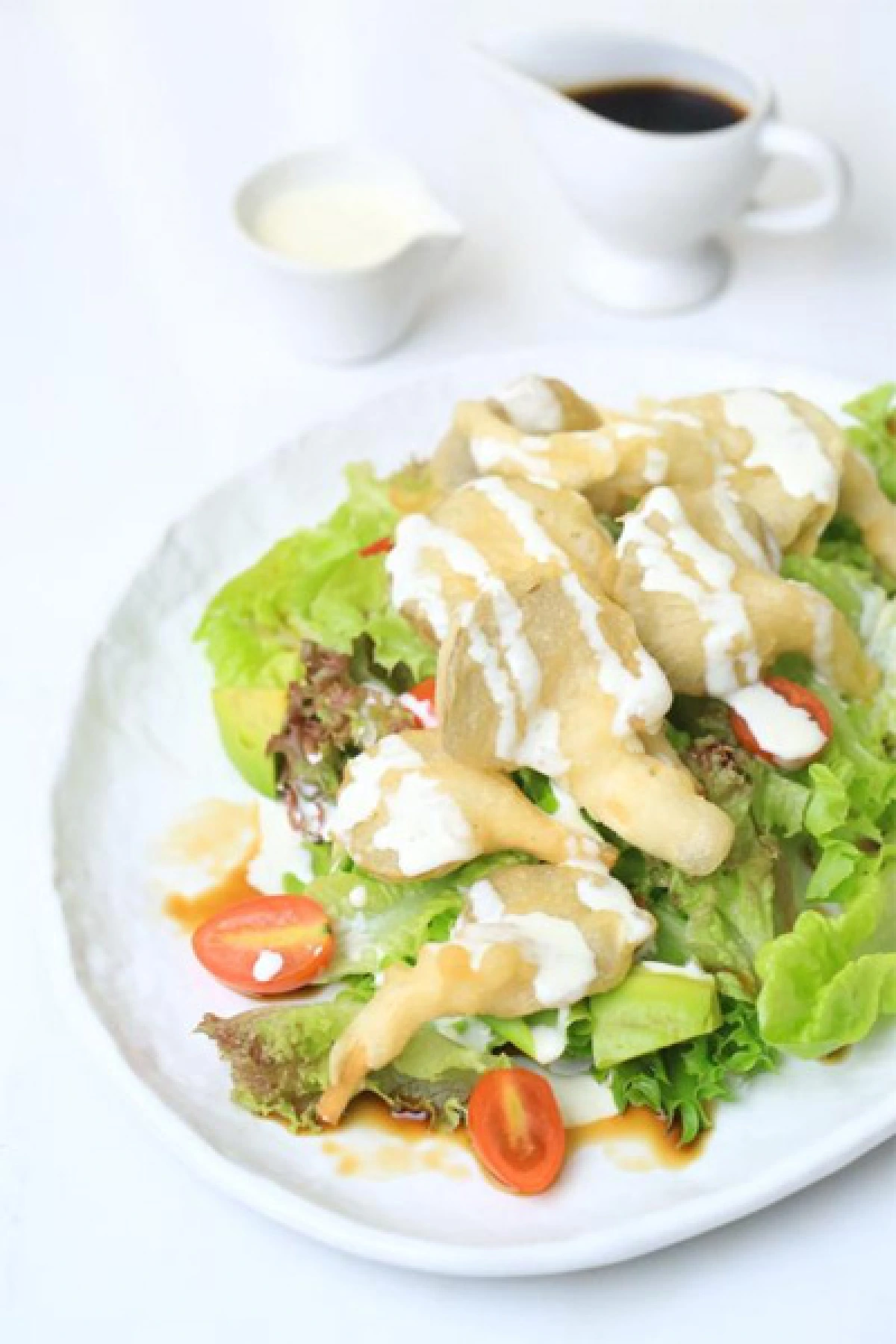 มื้อเด็ดเห็ดสด สลัดเห็ดชุบเเป้งทอด
