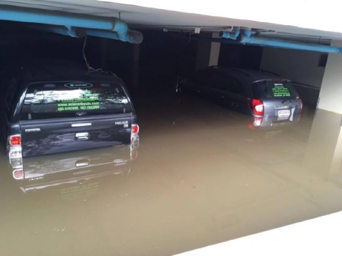"จอดรถชั้นใต้ดินแล้วน้ำท่วม"เหตุสุดวิสัยนี้ใครรับผิดชอบ?