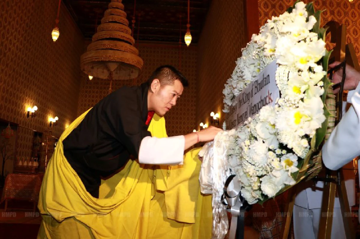 ประมวลภาพกษัตริย์จิกมีฯ-สมเด็จพระราชินีเจตซุนฯร่วมพระราชพิธีพระบรมศพ