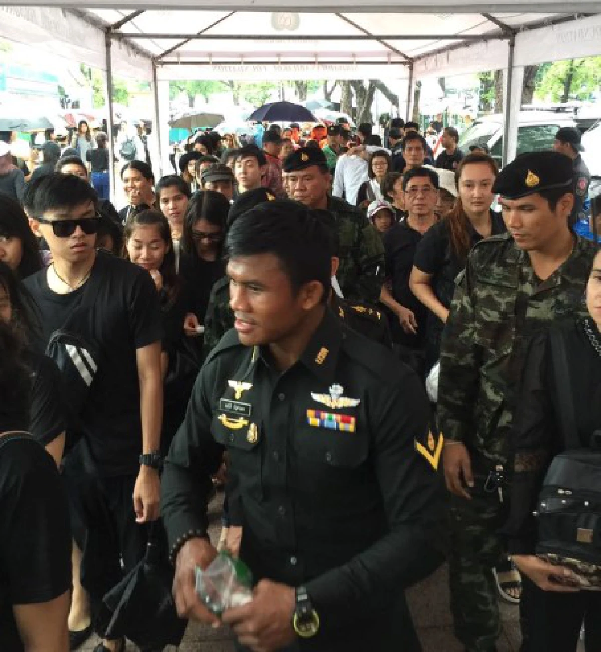 "บัวขาว" ช่วยอำนวยความสะดวกที่สนามหลวง