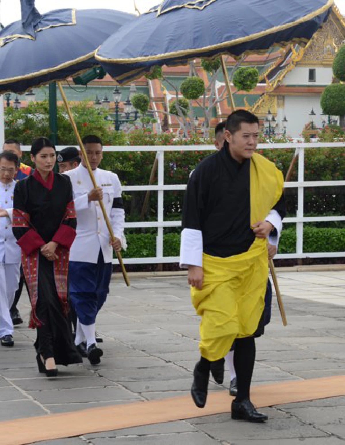 ประมวลภาพกษัตริย์จิกมีฯ-สมเด็จพระราชินีเจตซุนฯร่วมพระราชพิธีพระบรมศพ