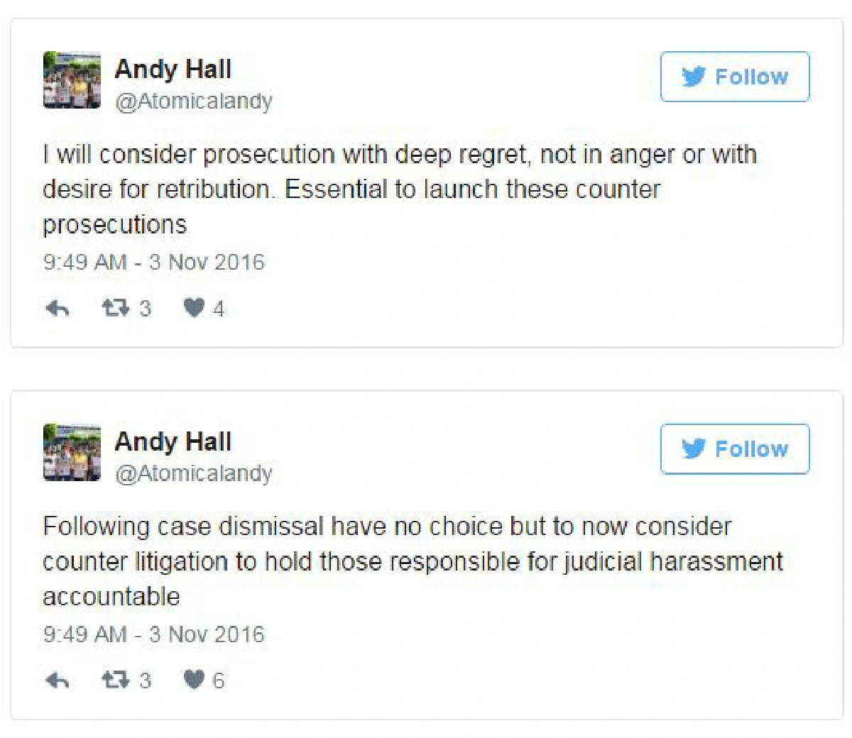 Supreme Court acquits labour rights activist Andy Hall