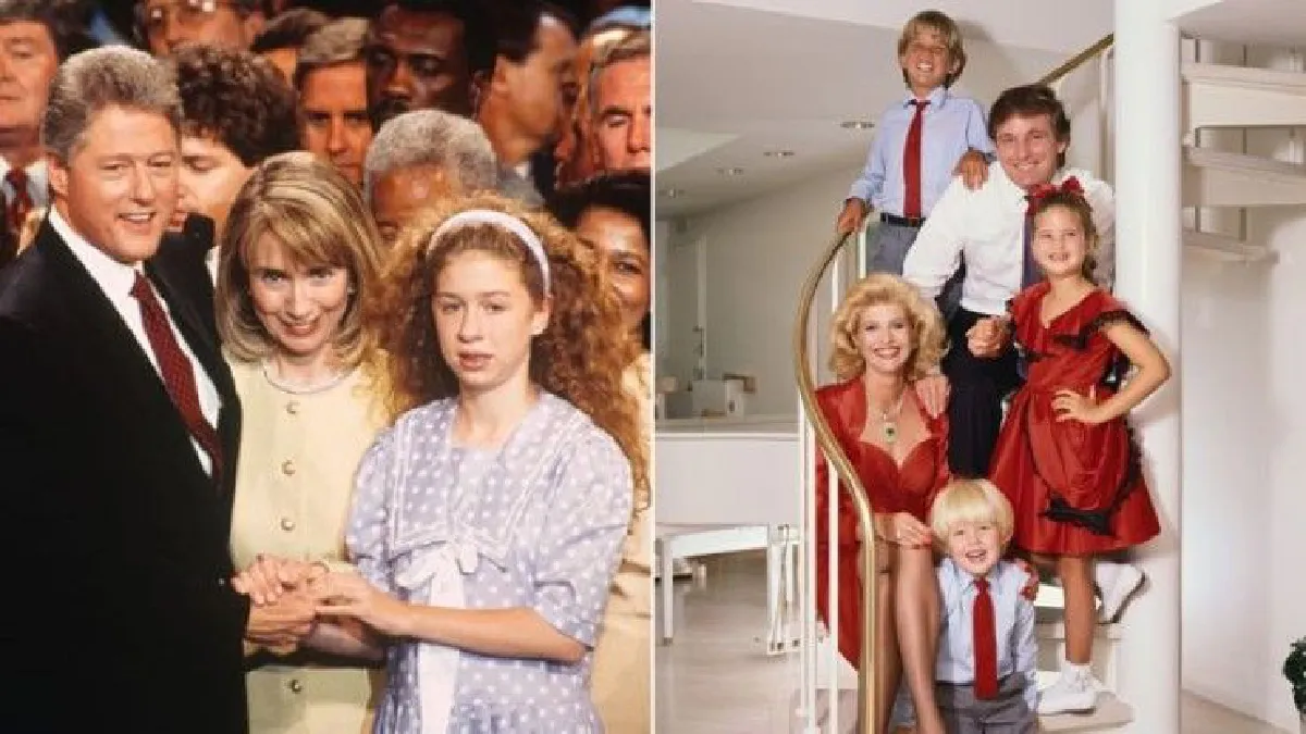 เปิดภาพถ่ายชีวิต กว่าจะมาเป็นคลินตัน และทรัมป์