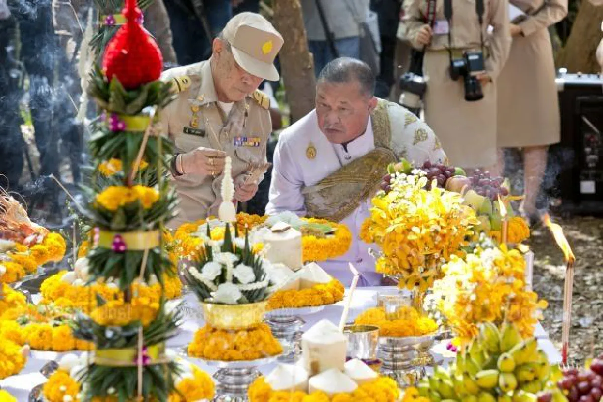 Sandalwood tree cutting ceremony held for royal coffin