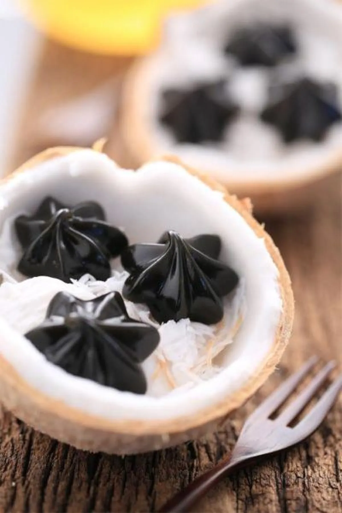 ขนมไทยหัวใจ minimal ขนมเปียกปูนกาบมะพร้าวกะทิสด