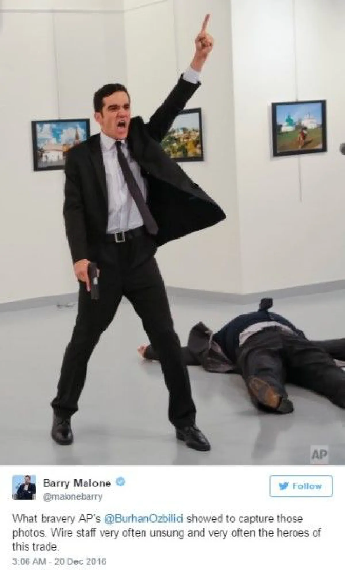 เปิดใจช่างภาพ AP ผู้อยู่ในเหตุการณ์สังหารทูตรัสเซีย