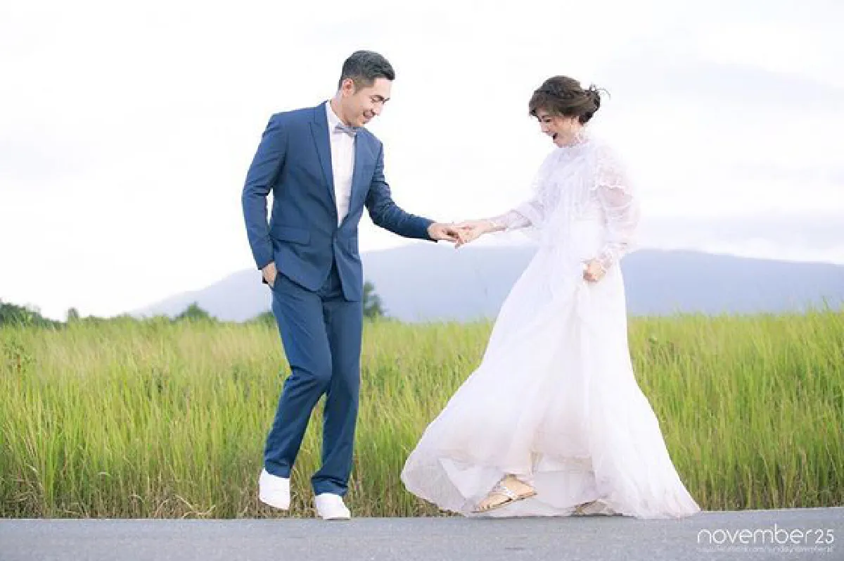 10 ภาพพรีเวดดิ้ง โอ๋ เพชรลดา-ฟิวส์ กิตติศักดิ์ สวยหวานโรแมนติก