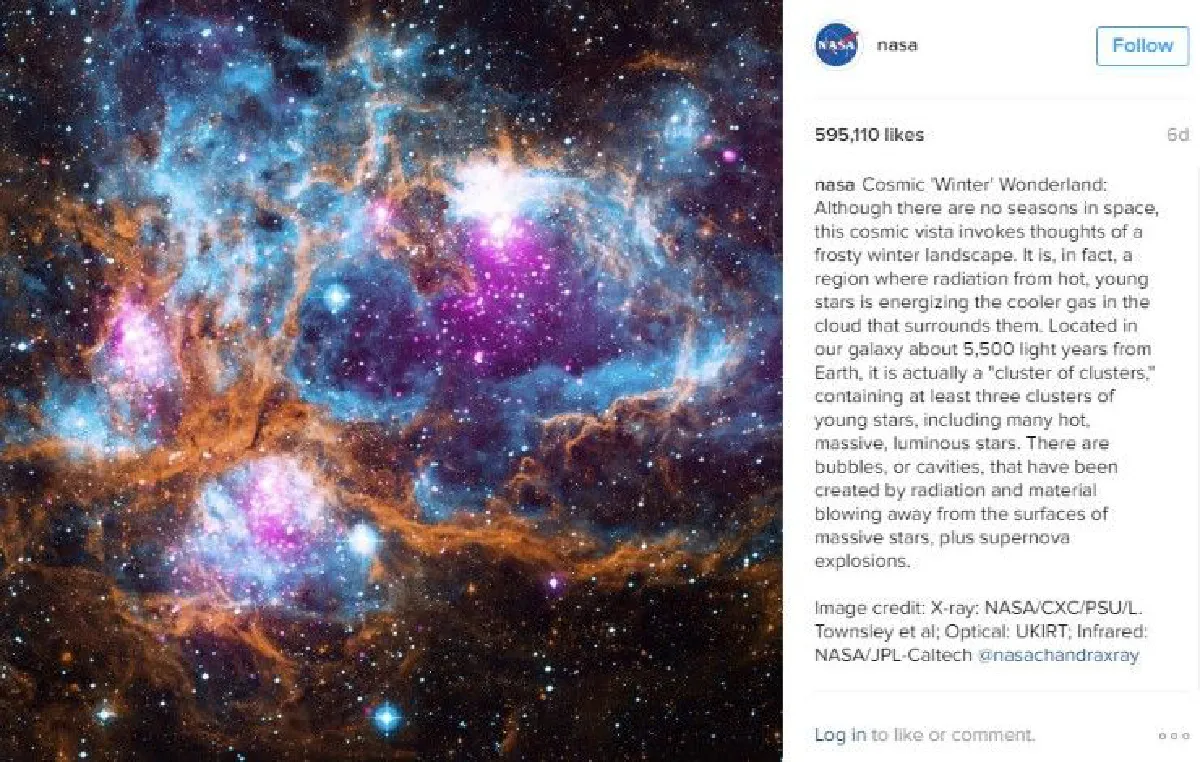 รวมภาพสุดทึ่งในห้วงอวกาศปี2016จากไอจีของนาซา