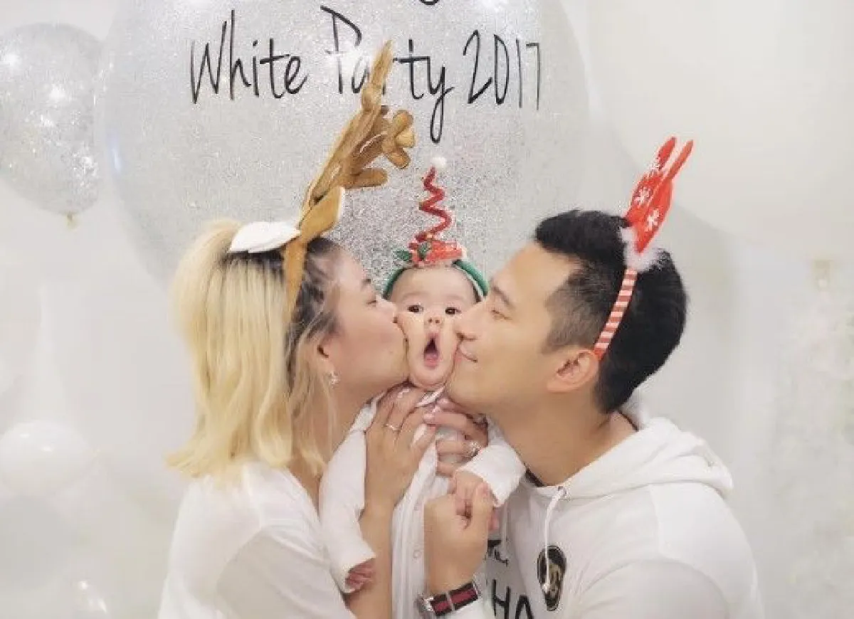 สุดอบอุ่น!ชมภาพครอบครัว"บี้-กุ๊บกิ๊บ-น้องเป่าเปา"จัดปาร์ตี้ปีใหม่