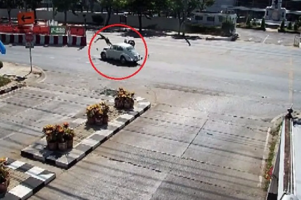 อุทาหรณ์!รวมคลิปอุบัติเหตุรอบฐานทัพอากาศดอนเมือง