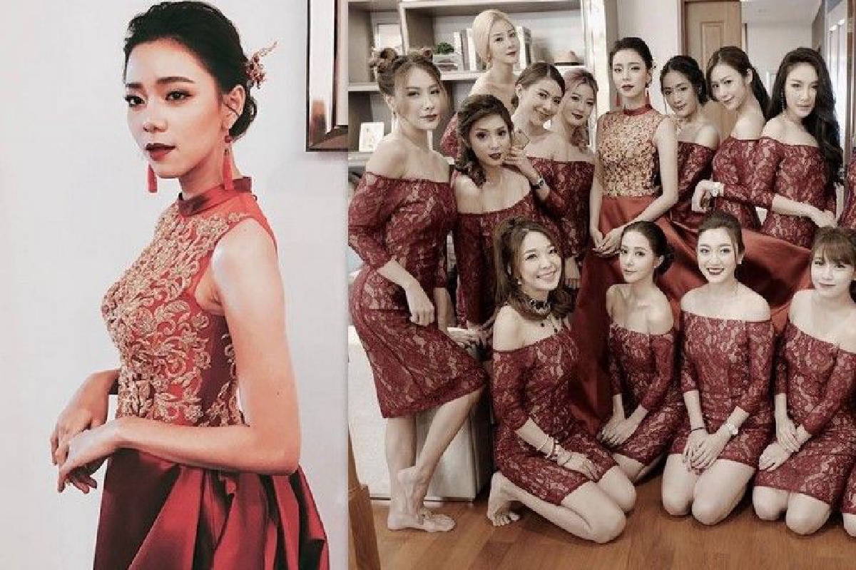สวยแซ่บทุกนาง! 10 ภาพเพื่อนเจ้าสาวชุดแดงงานแต่ง นิวเคลียร์ สวยแซ่บทุกนาง! 10 ภาพเพื่อนเจ้าสาวชุดแดงงานแต่ง นิวเคลียร์