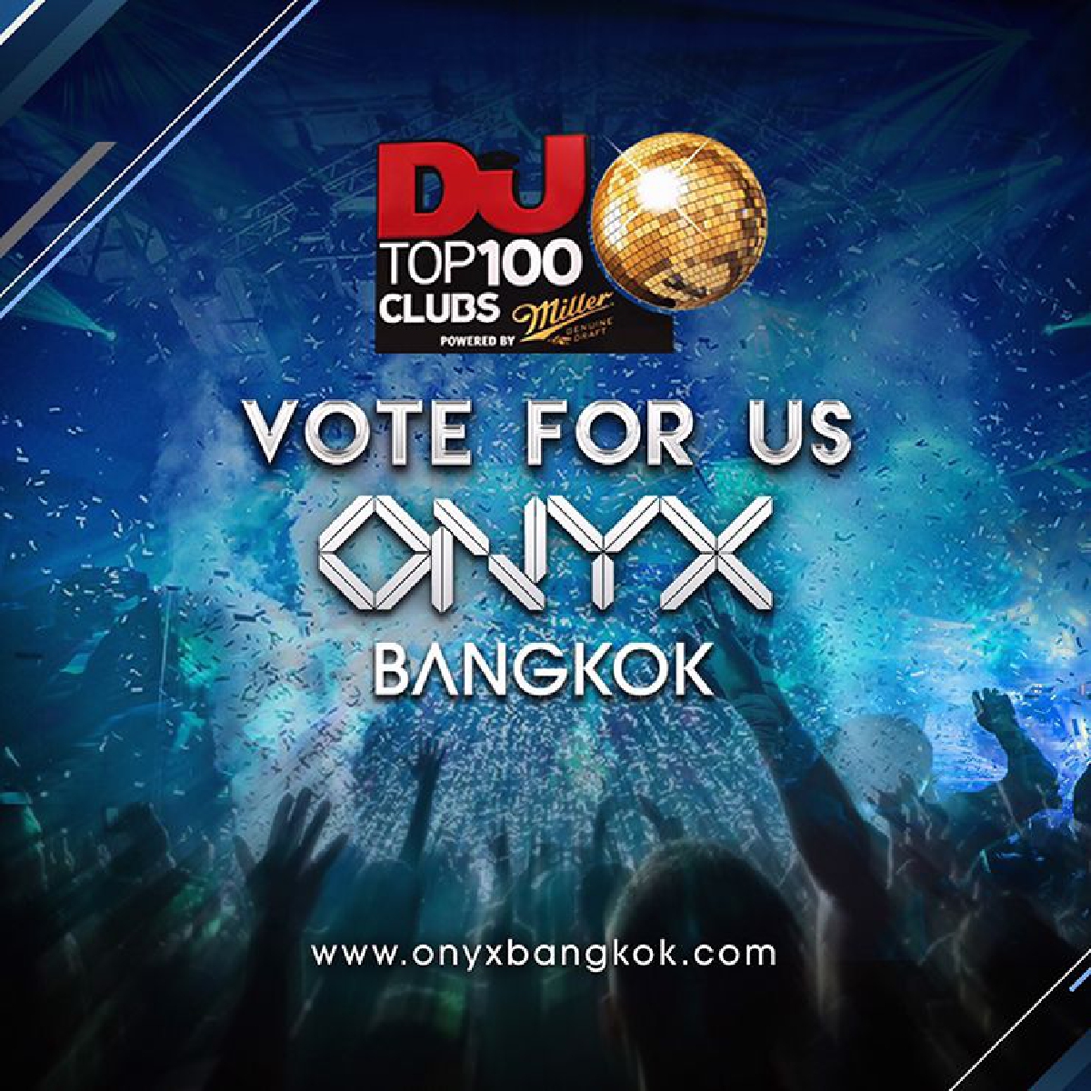 มาช่วยกันโหวตให้ ONYX ของเรา ติด Top 100 ของคลับระดับโลกกันนะคะ มาช่วยกันโหวตให้ ONYX ของเรา ติด Top 100 ของคลับระดับโลกกันนะคะ