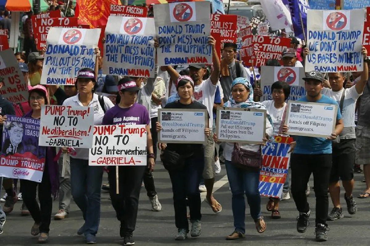 ทั่วโลกแห่ประท้วงทรัมป์สาบานตน