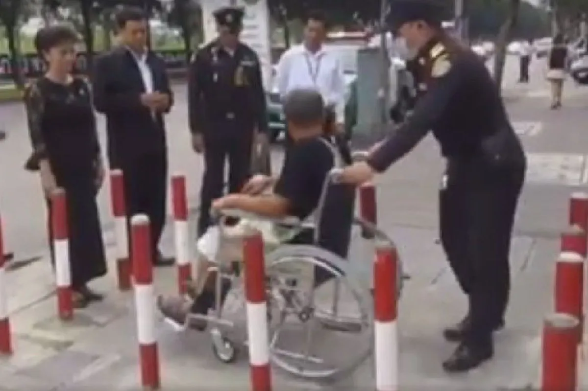 เขตดินแดงนำร่องติด "S-GUARD" กั้นมอเตอร์ไซค์วิ่งบนทางเท้า