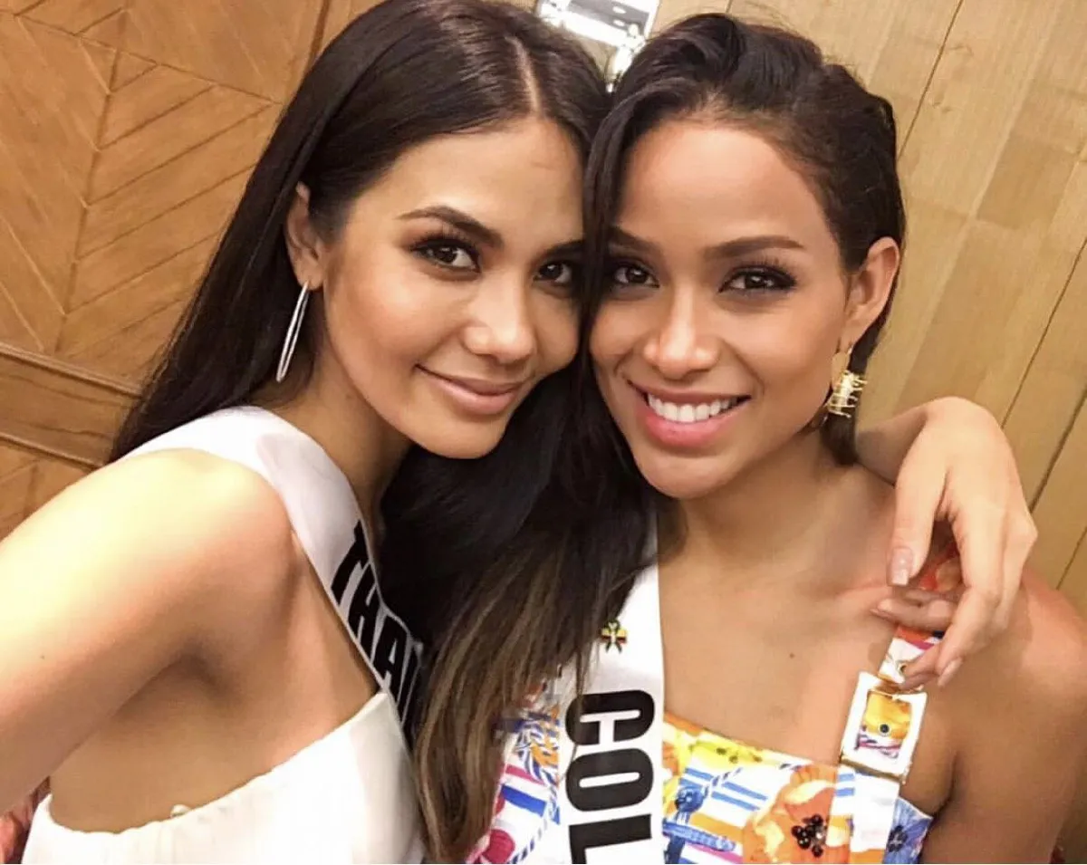 มิตรภาพดีๆ มิสโคลอมเบีย สวมสายสะพายไทยโพสต์ซึ้งถึง น้ำตาล ชลิตา