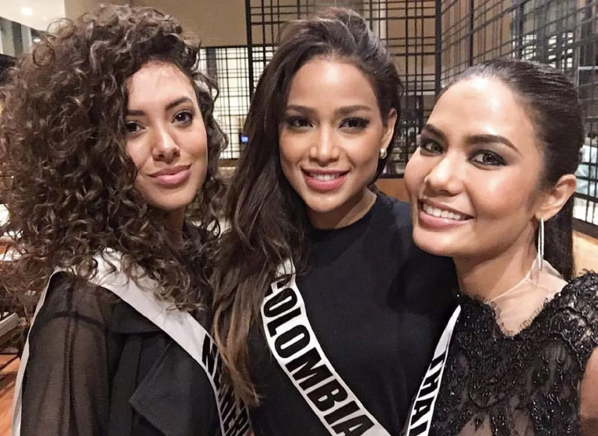 มิตรภาพดีๆ มิสโคลอมเบีย สวมสายสะพายไทยโพสต์ซึ้งถึง น้ำตาล ชลิตา