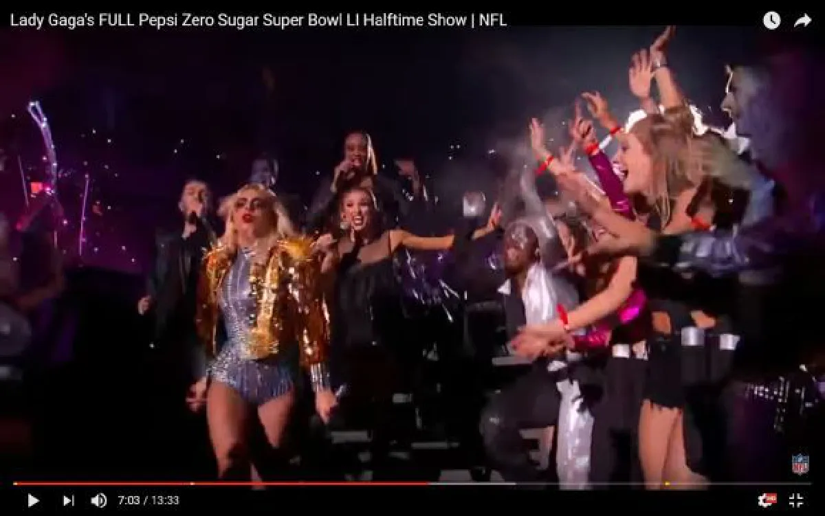 Lady Gaga's Superbowl halftime show