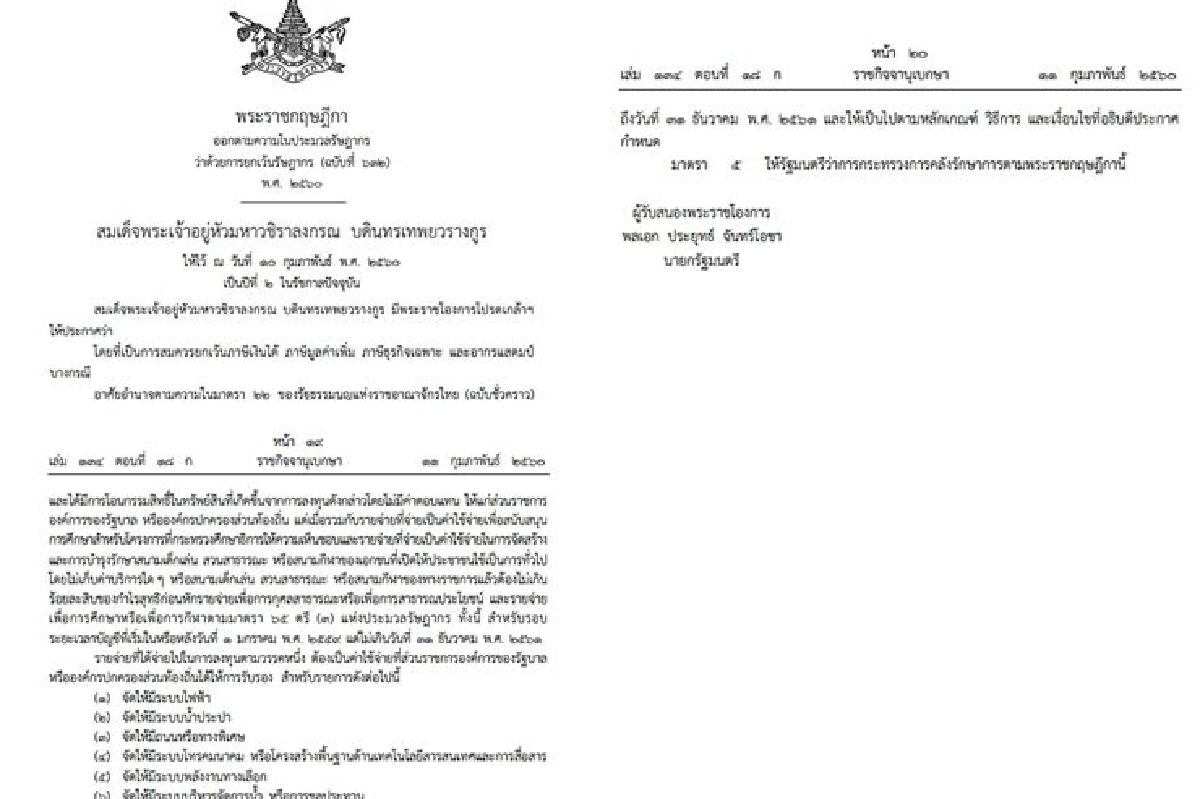 รัฐยกเว้นเก็บภาษีหนุนการลงทุนในชนบท รัฐยกเว้นเก็บภาษีหนุนการลงทุนในชนบท