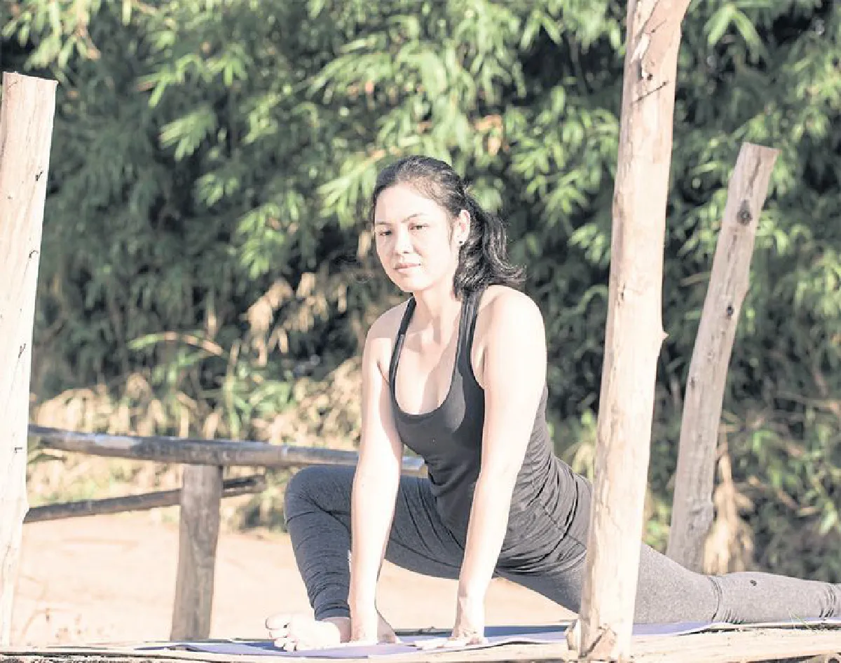 Utthan Pristhasana Variation (The Lizard Pose Variation)