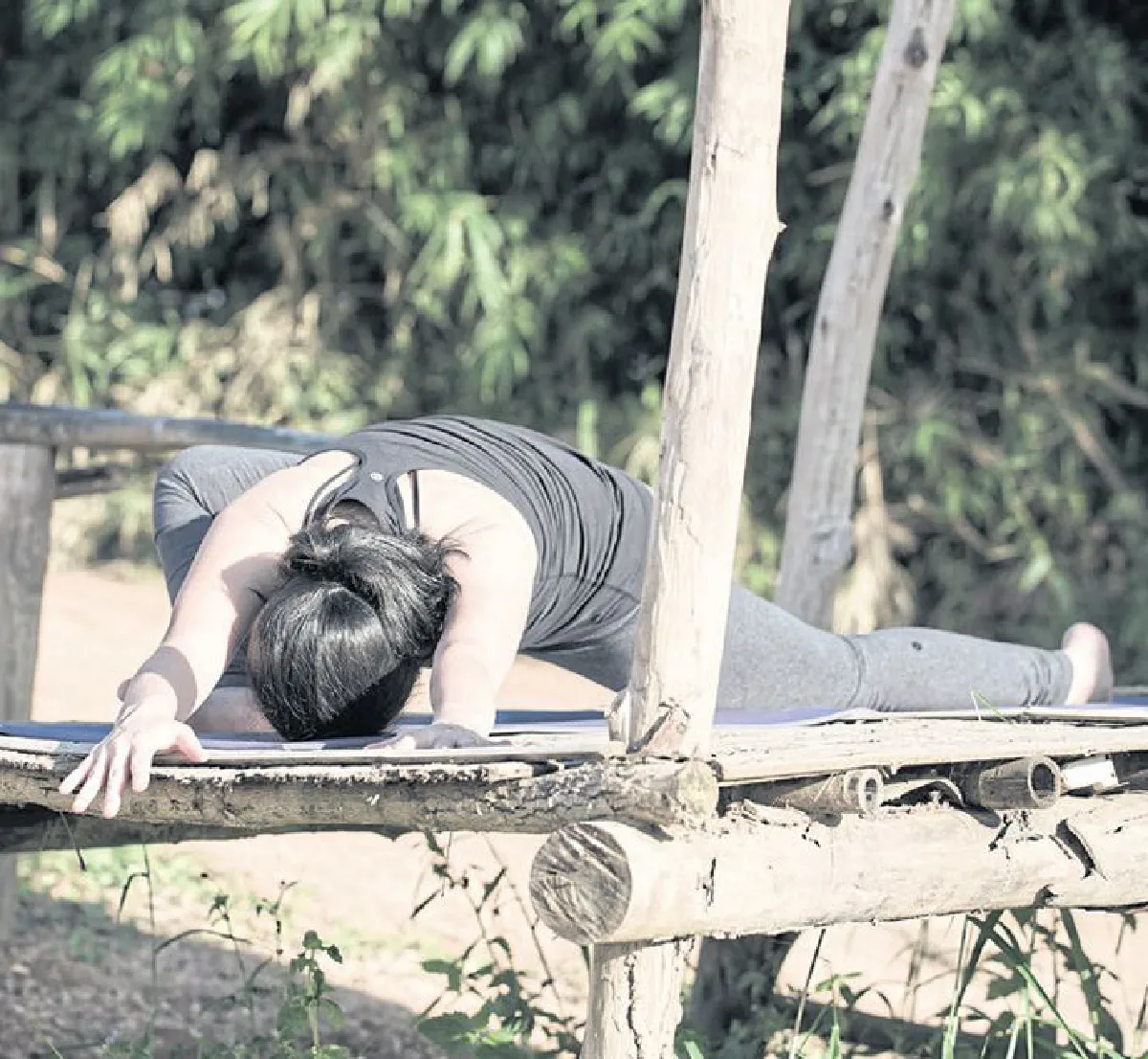 Utthan Pristhasana Variation (The Lizard Pose Variation)